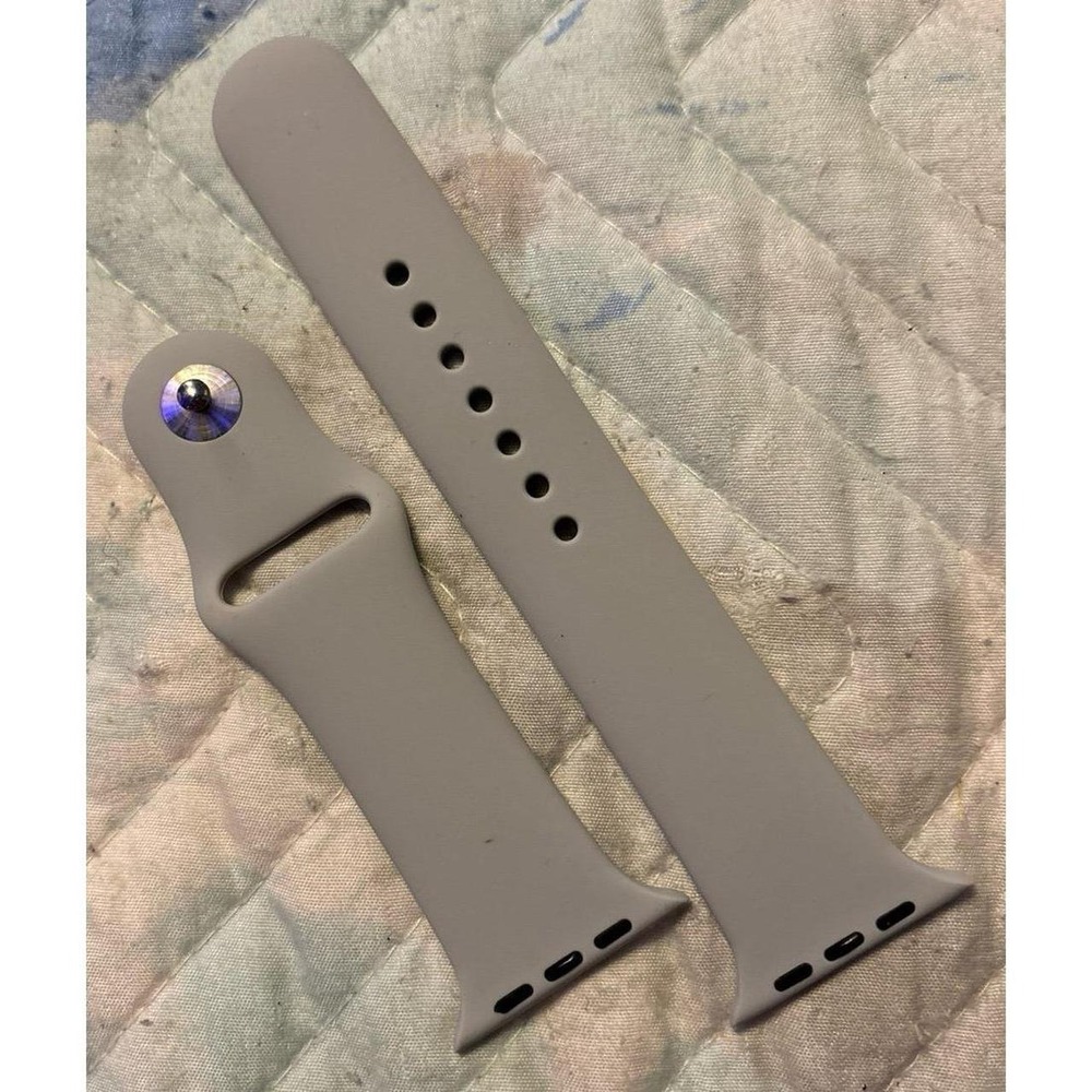 NEW Classic Grey Silicone Band for Apple Watch 42mm/44mm/45mm